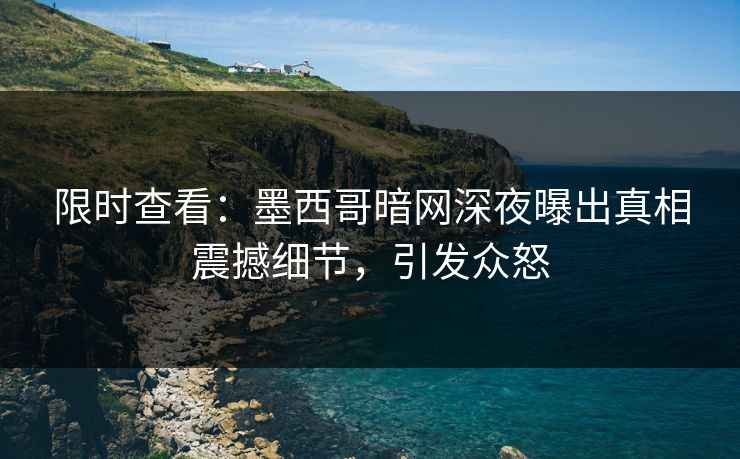 限时查看：墨西哥暗网深夜曝出真相震撼细节，引发众怒